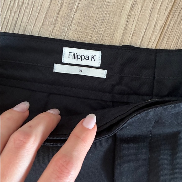 FILIPPA K TAPERED LOOSE FITTING WOOL TROUSERS - Picture 4 of 5